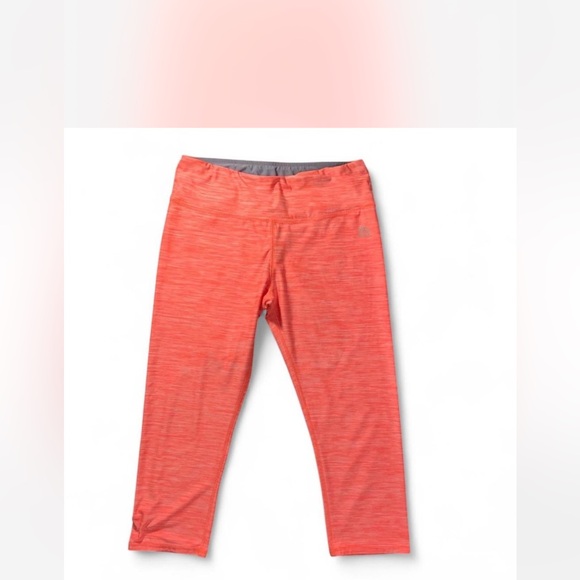 RBX Pants - RBX Women's Coral and Gray Cropped Athletic Leggings